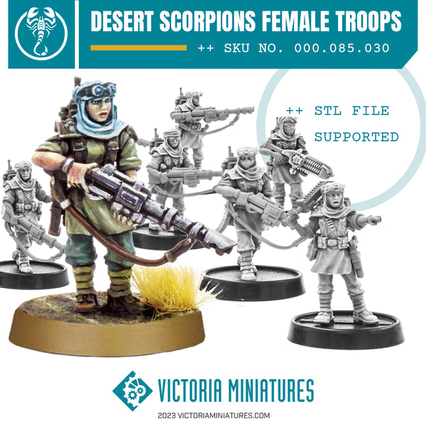 Desert Scorpion female Troops Download now in store.