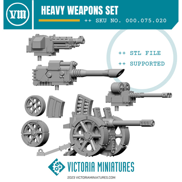New Heavy Weapons Set .STL Download.