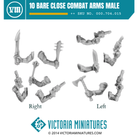 10 Bare Close Combat Arms Male