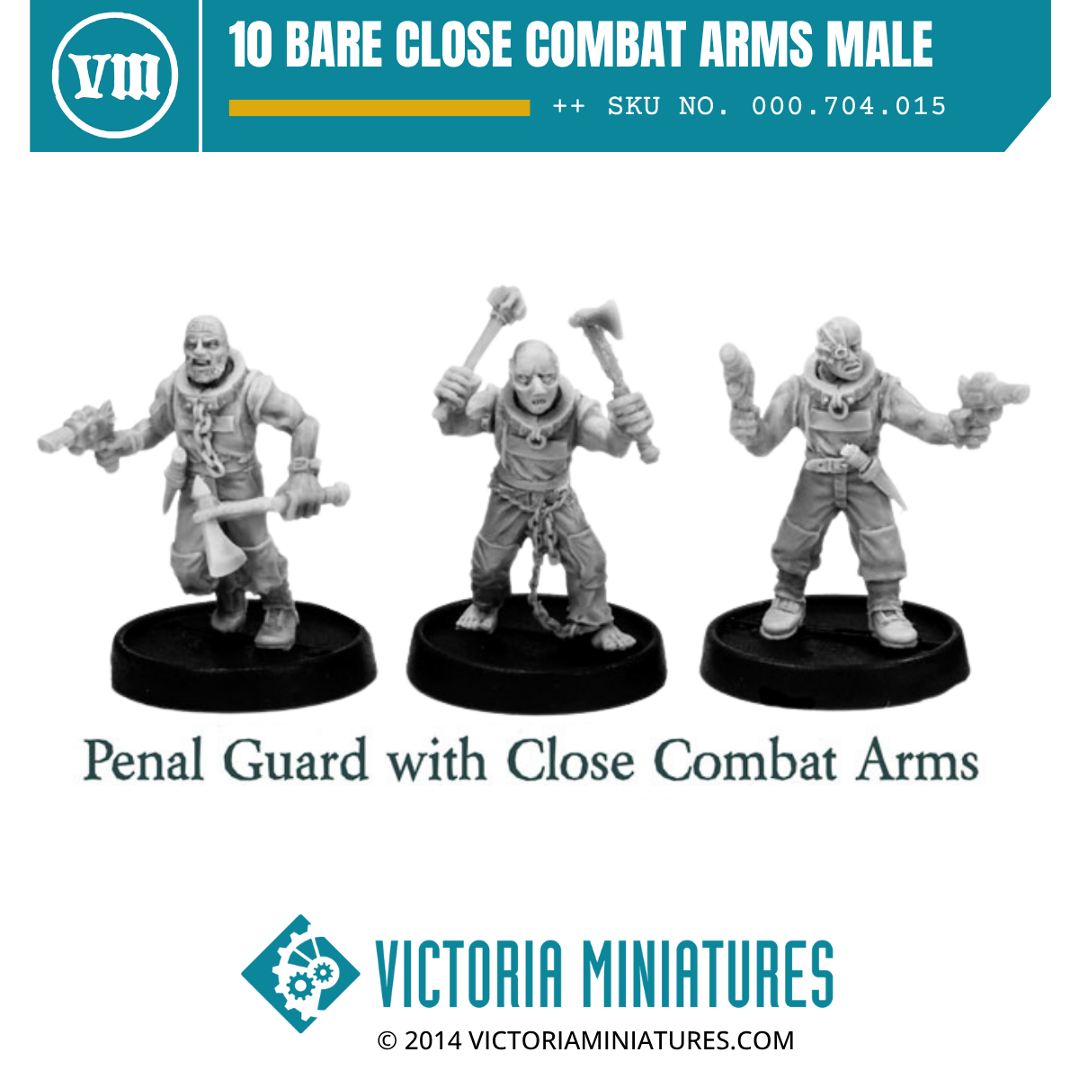 10 Bare Close Combat Arms Male