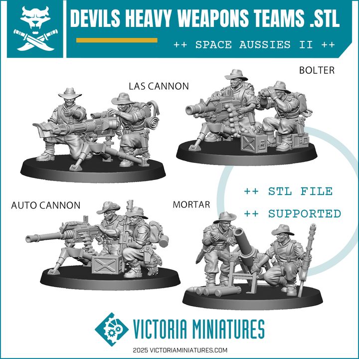 Devils Heavy Weapons Teams .STL Download