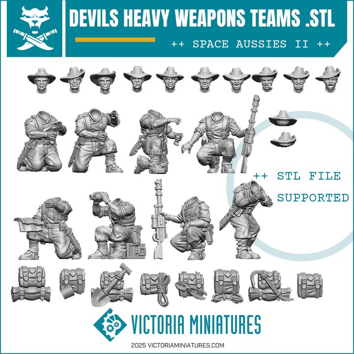 Devils Heavy Weapons Teams .STL Download