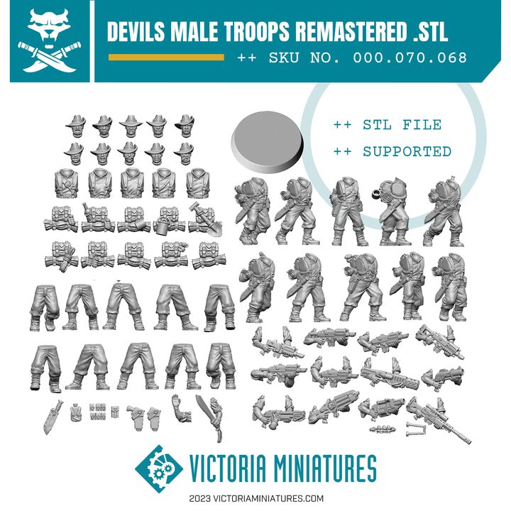 Devils Male Troops Remastered .STL Download