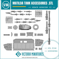 Matilda Tank Accessories .STL Download