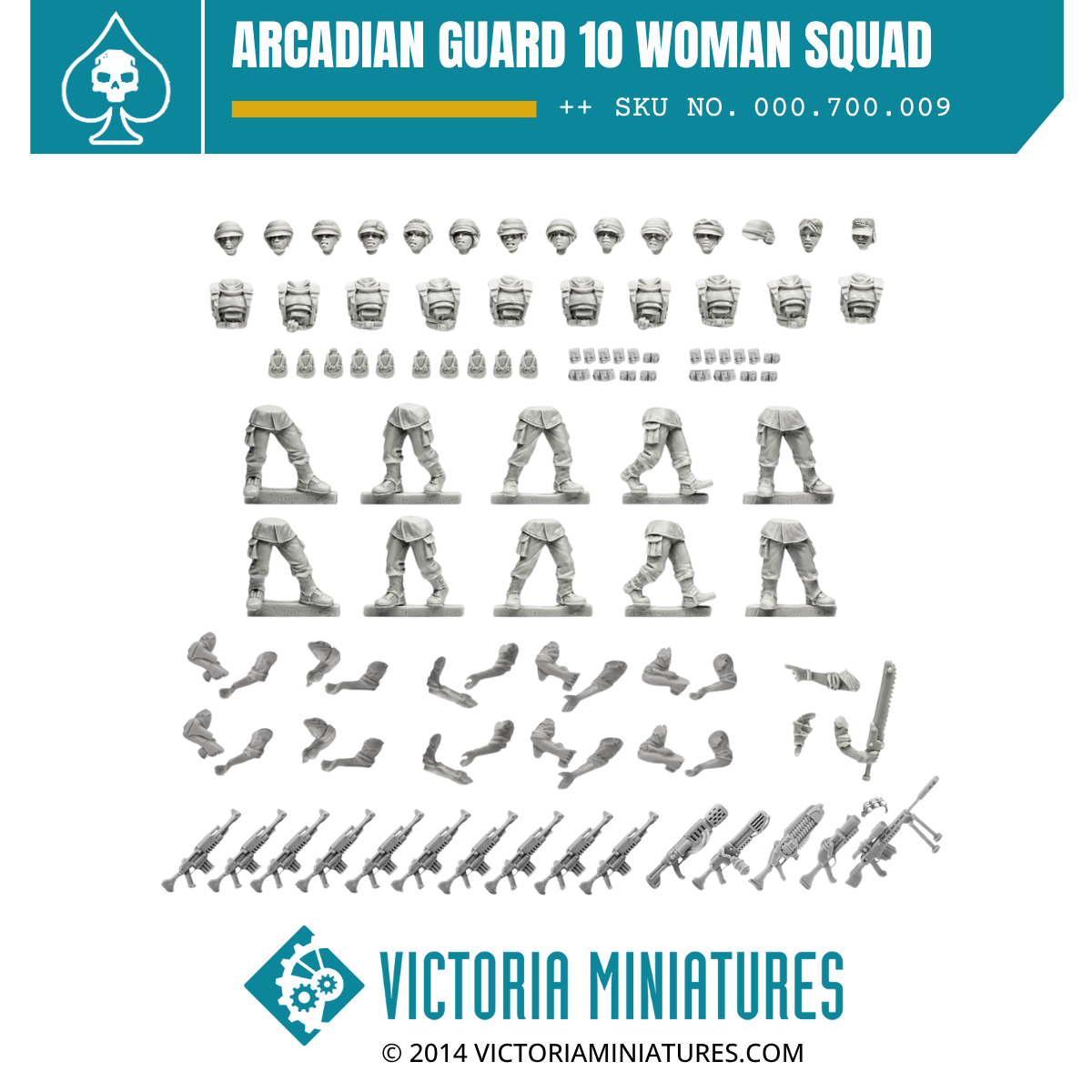 Arcadian Guard 10 Woman Squad.