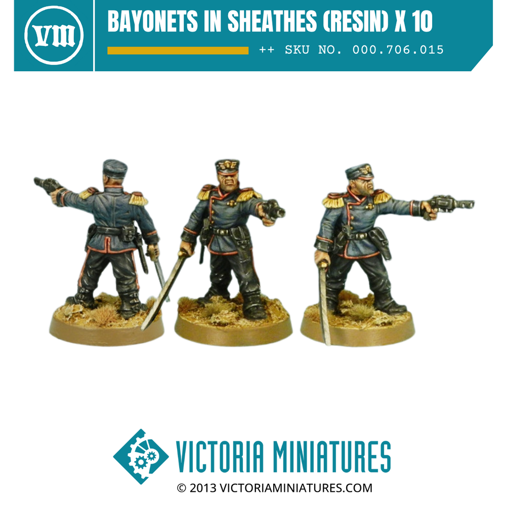 Bayonets in Sheathes (resin) x 10