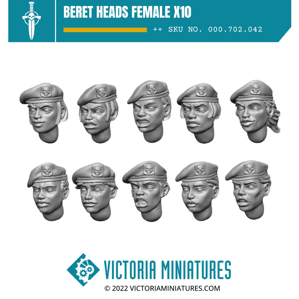 Beret Heads Female x10