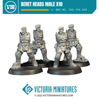 Beret Heads Male x10