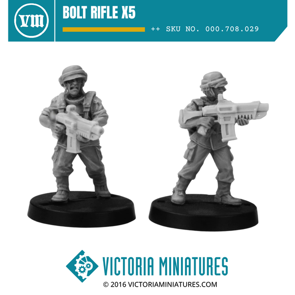 Bolt Rifle x5 – Victoria Miniatures