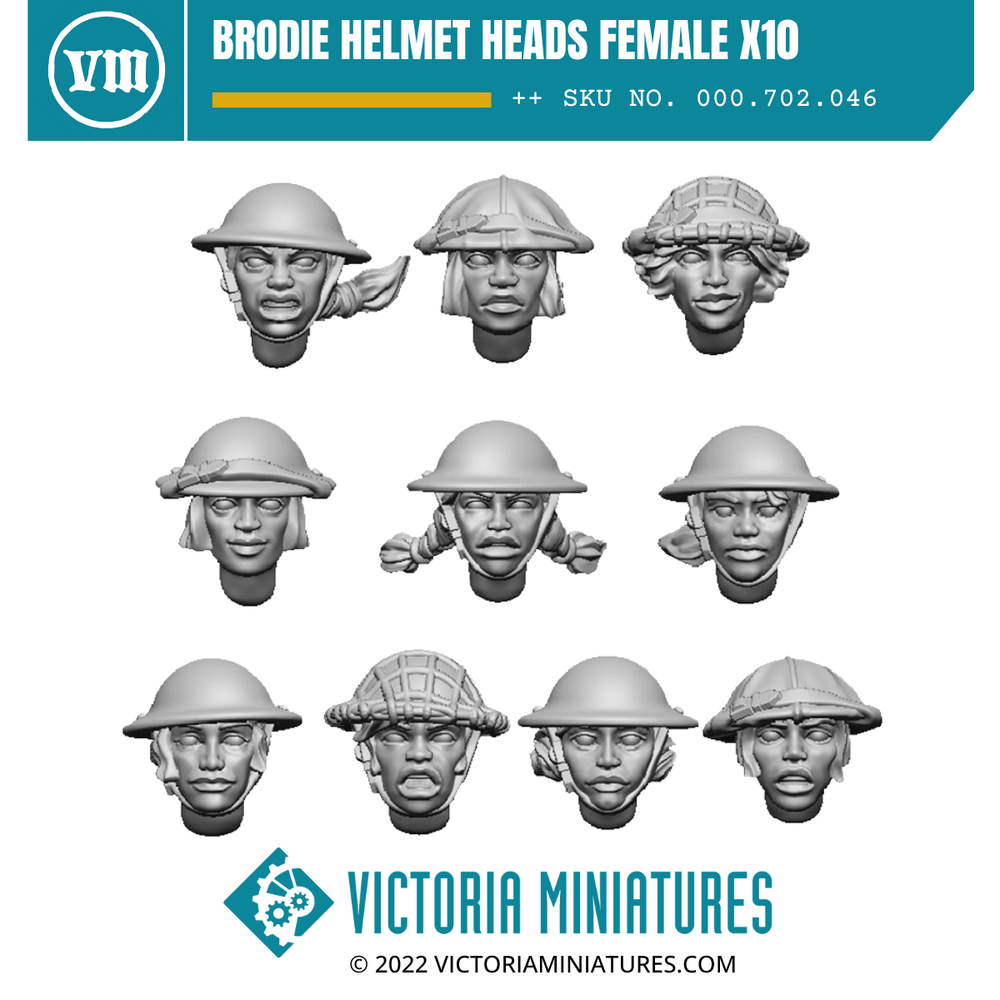 Brodie Helmet Heads Female x10