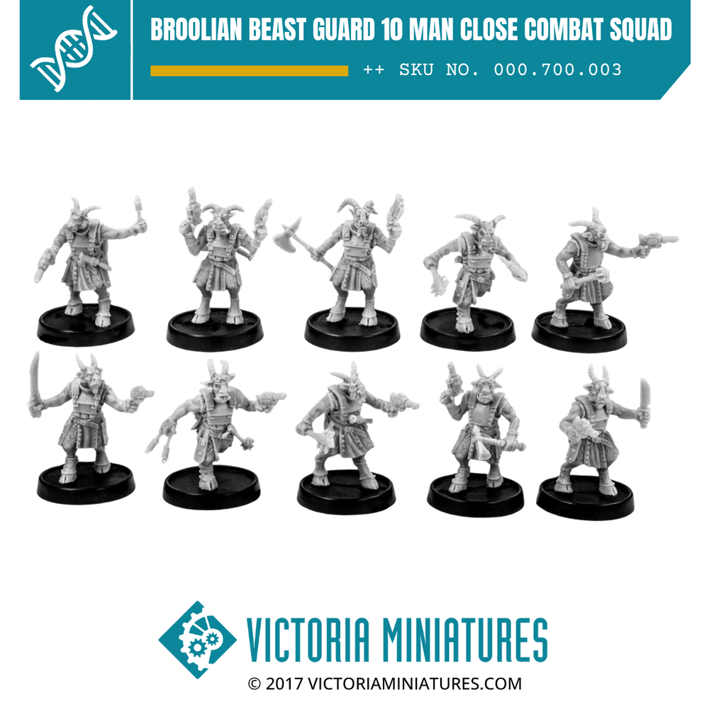 Broolian Beast Guard 10 Man Close Combat Squad.