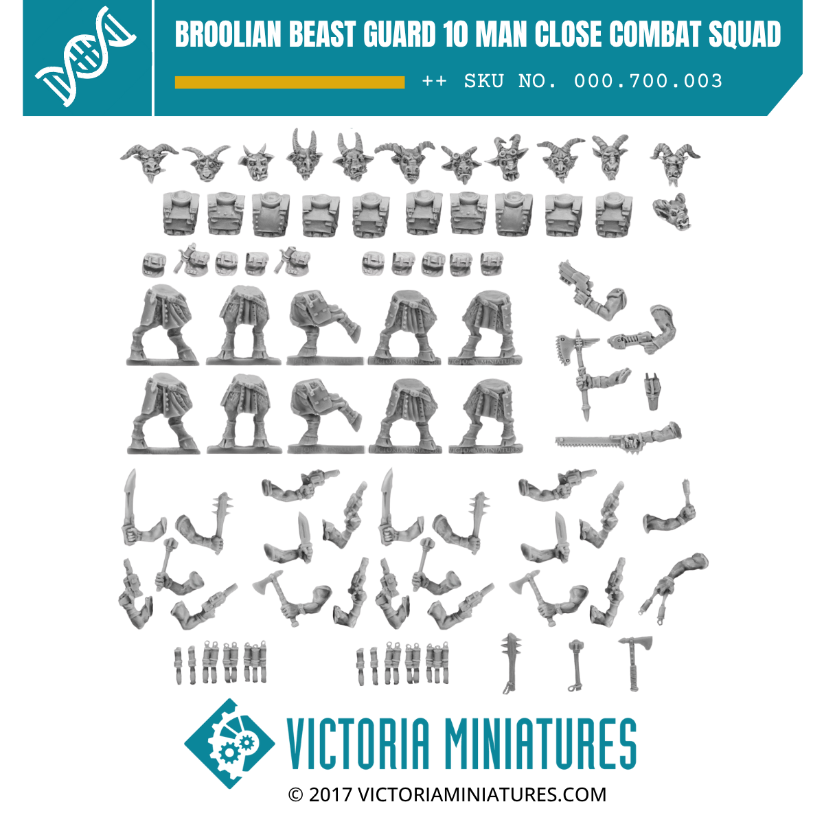 Broolian Beast Guard 10 Man Close Combat Squad.