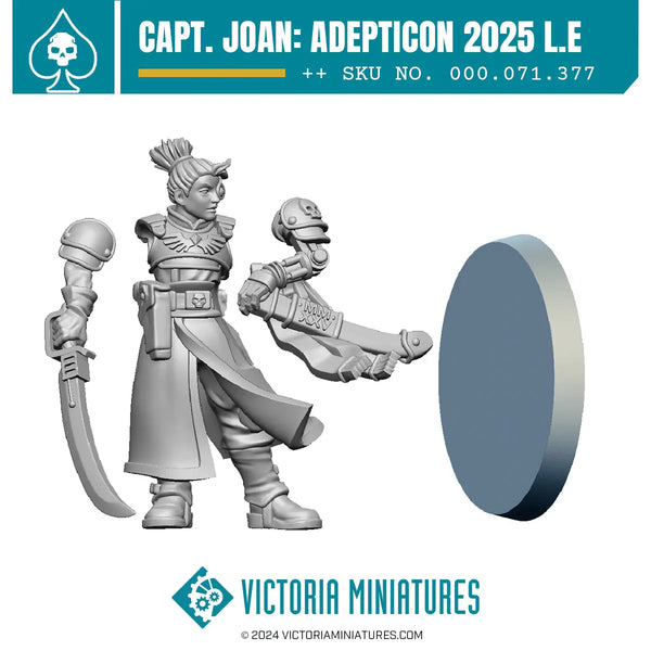 2025 AdeptiCon Limited Edition 'Captain Joan' – Victoria Miniatures
