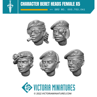 Character Beret Heads Female x5