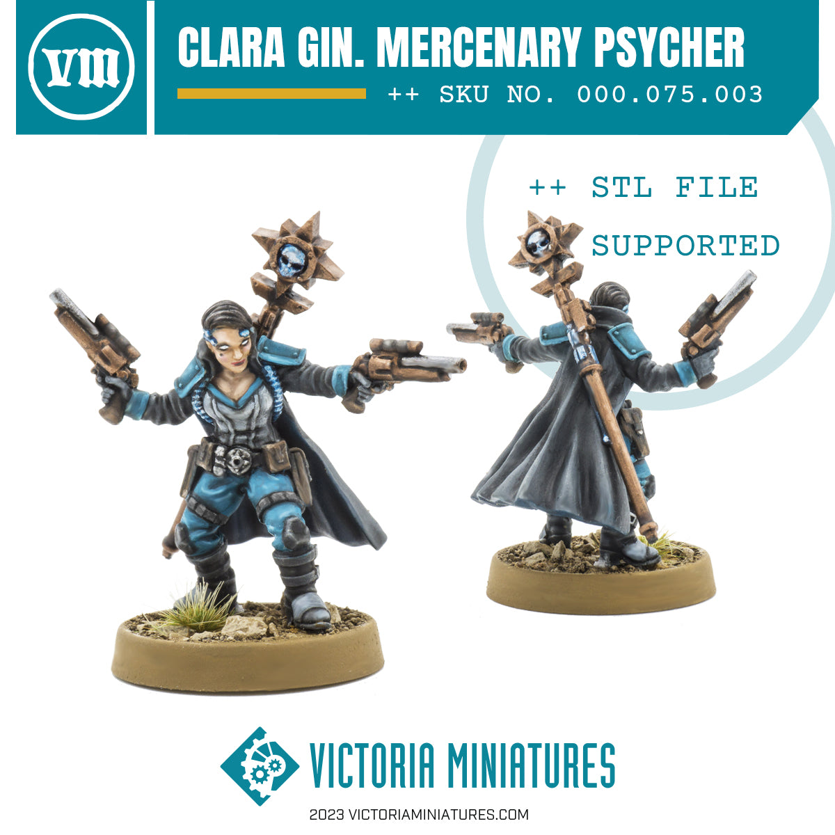 Clara Gin Mercenary Psycher .STL Download