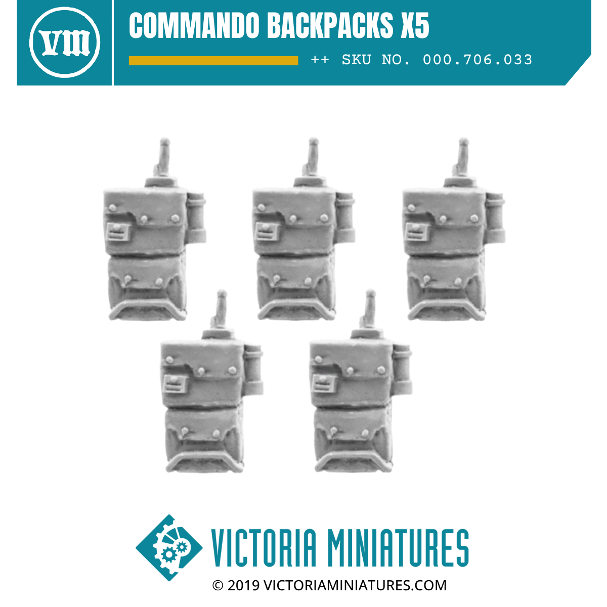 Commando backpacks x5