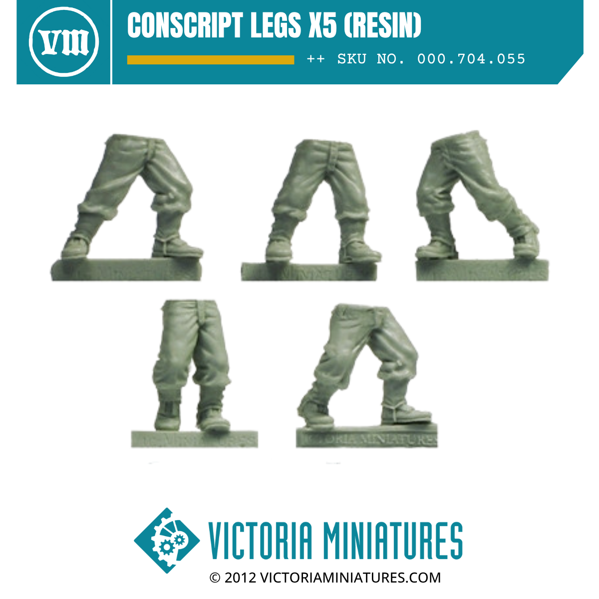 Conscript Legs x5 (Resin)