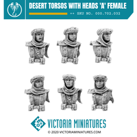 Desert Torsos with Heads 'A' Female