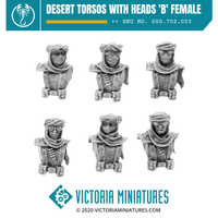 Desert Torsos with Heads 'B' Female