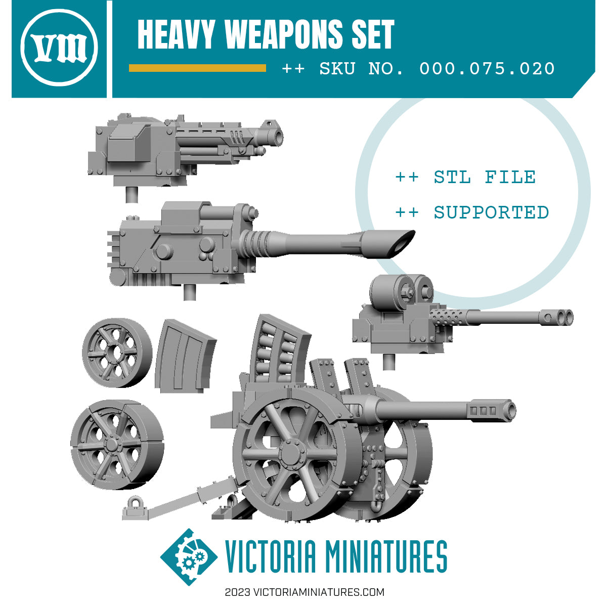 Heavy Weapon Set .STL Download