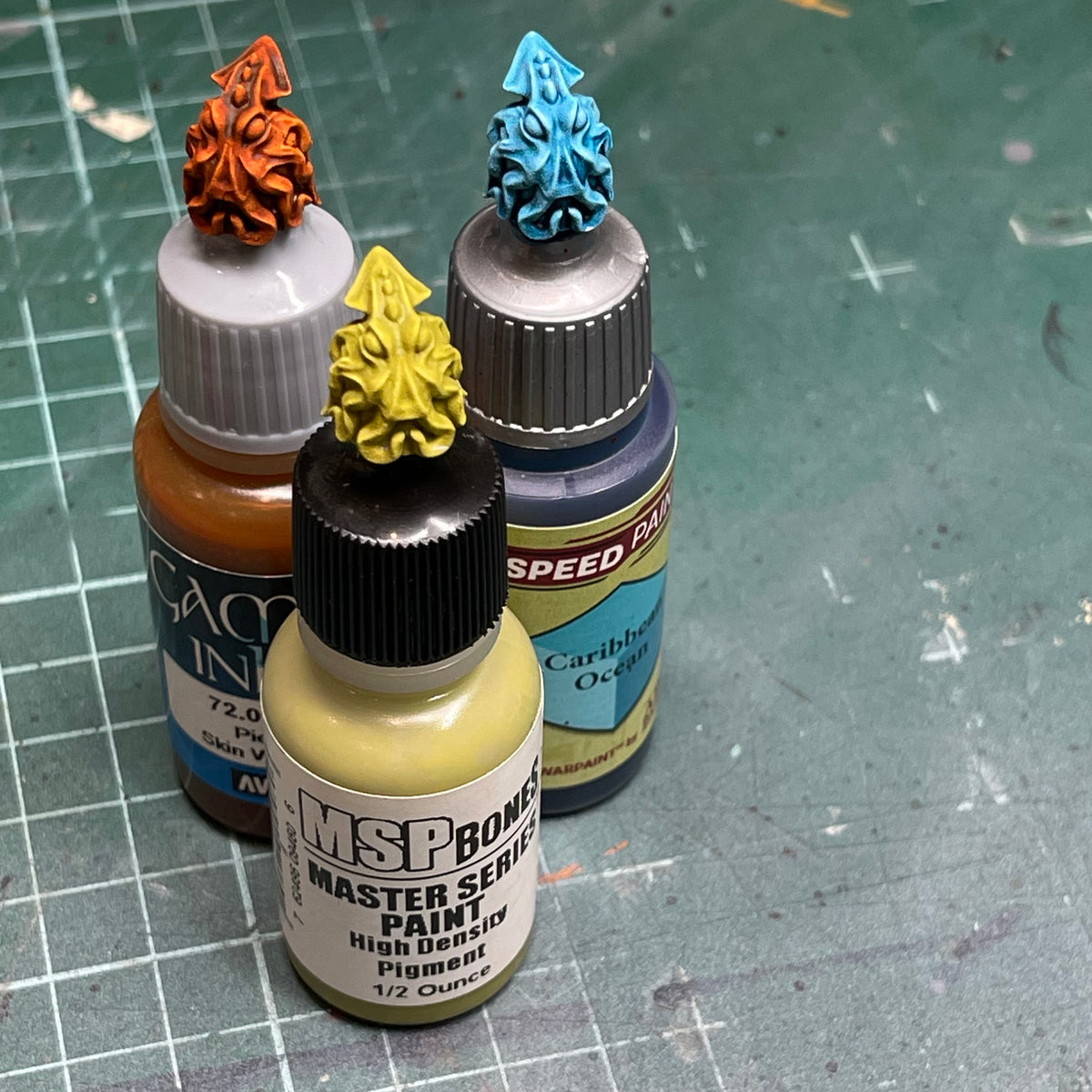 Kraken Paint Bottle Topper Swatch .STL
