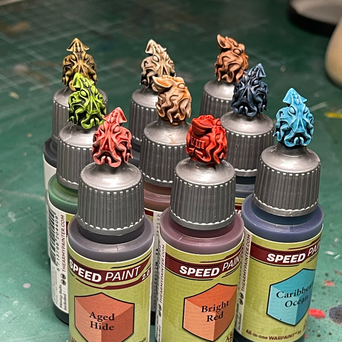 Kraken Paint Bottle Topper Swatch .STL