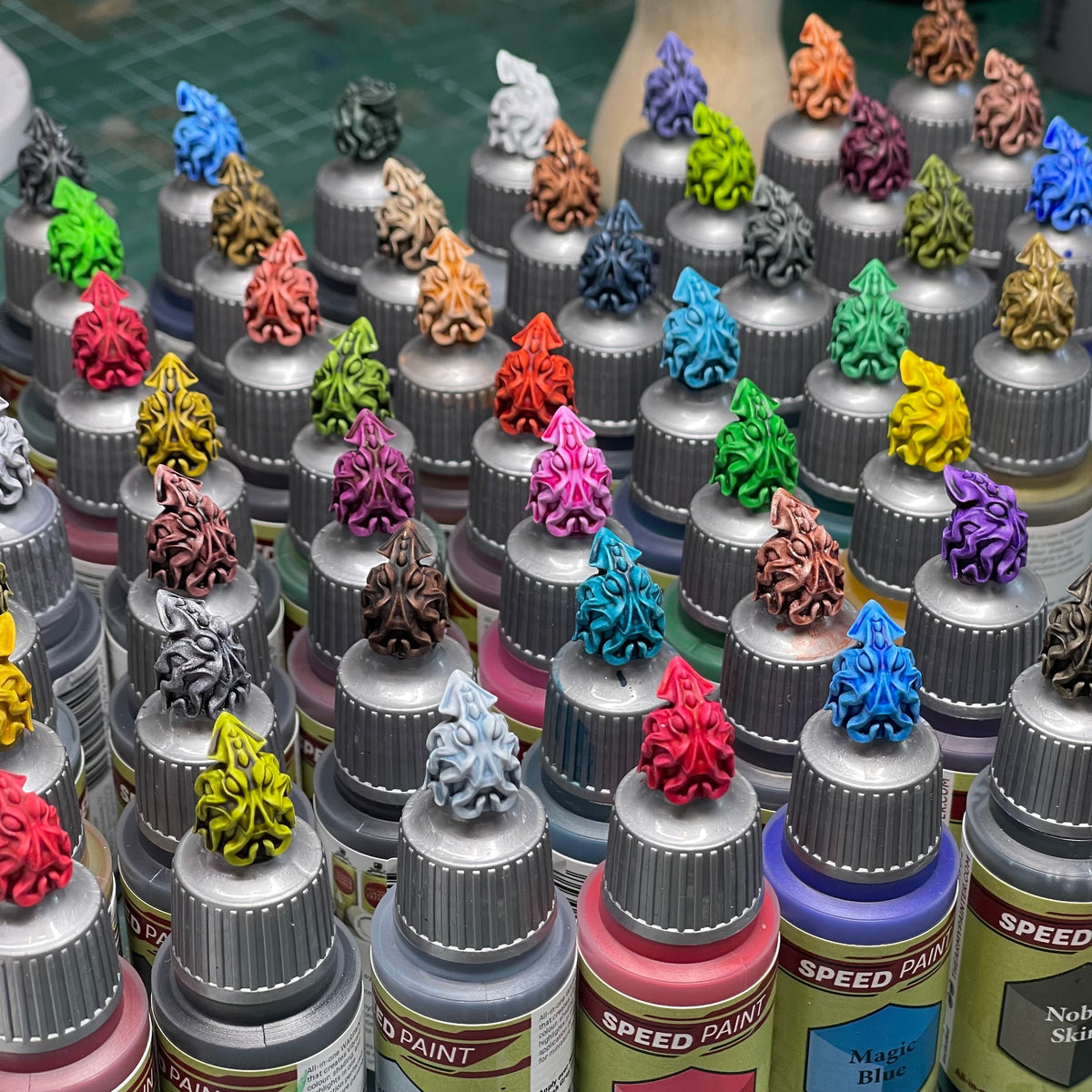Kraken Paint Bottle Topper Swatch .STL