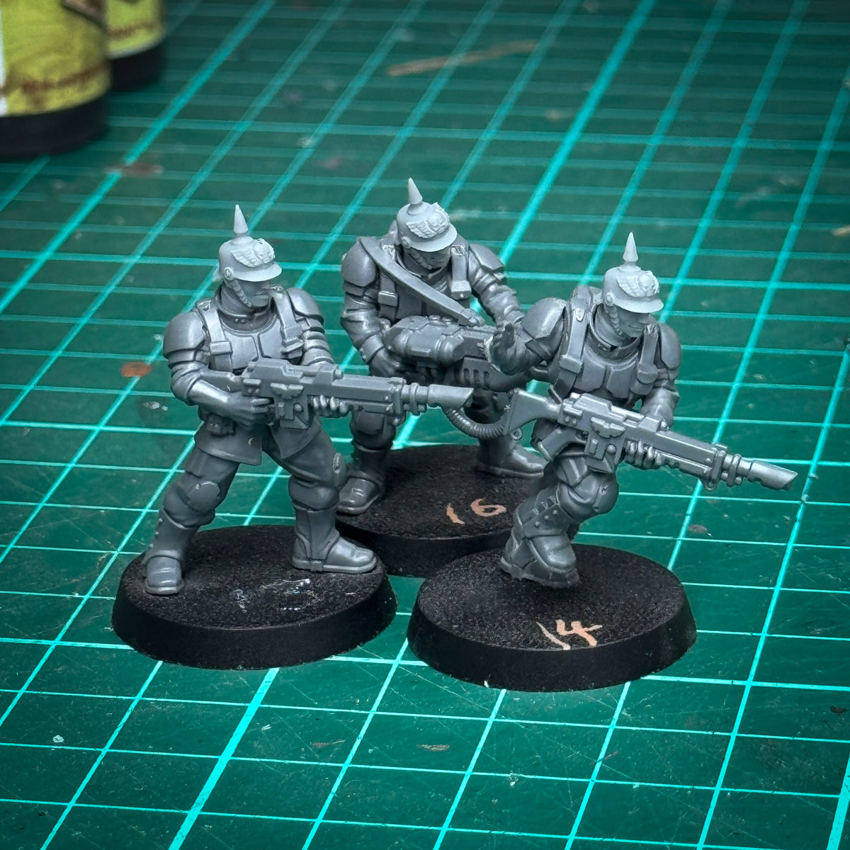 Male Pickelhelm Heads x10