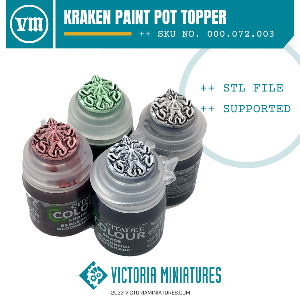 Kraken Paint Pot Topper Swatch x10