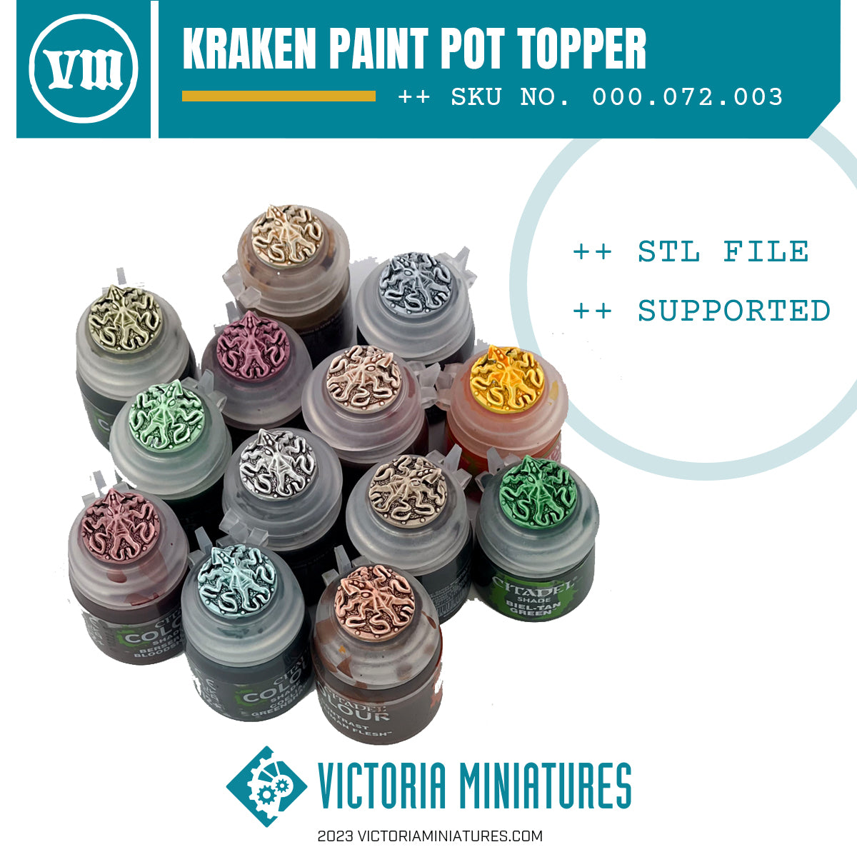 Kraken Paint Pot Topper Swatch x10