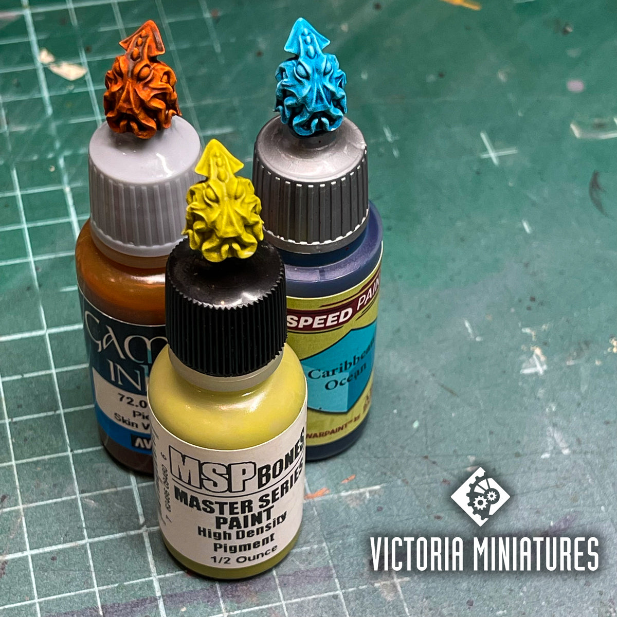Kraken Paint Bottle Topper .STL
