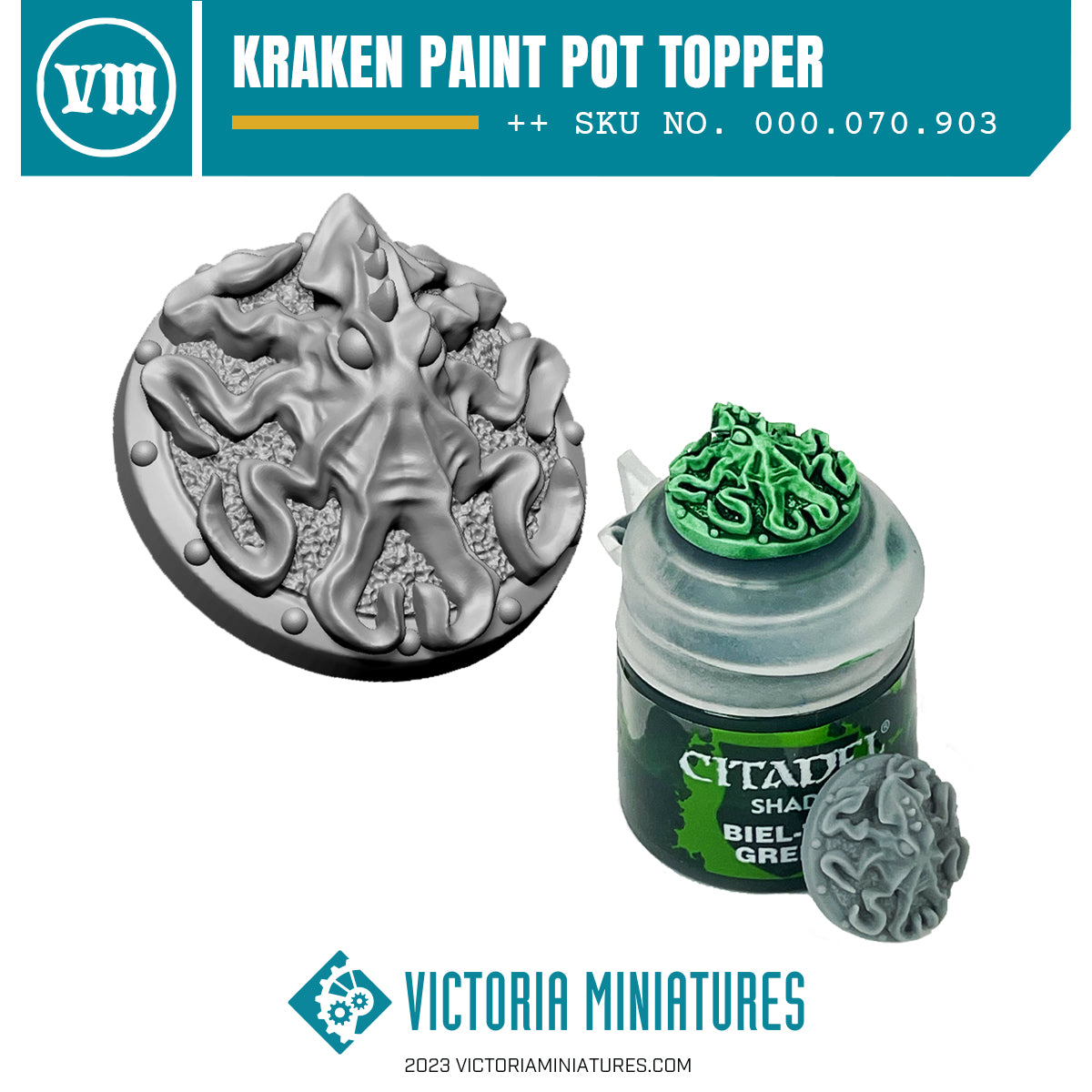 Kraken Paint Pot Topper Swatch x10