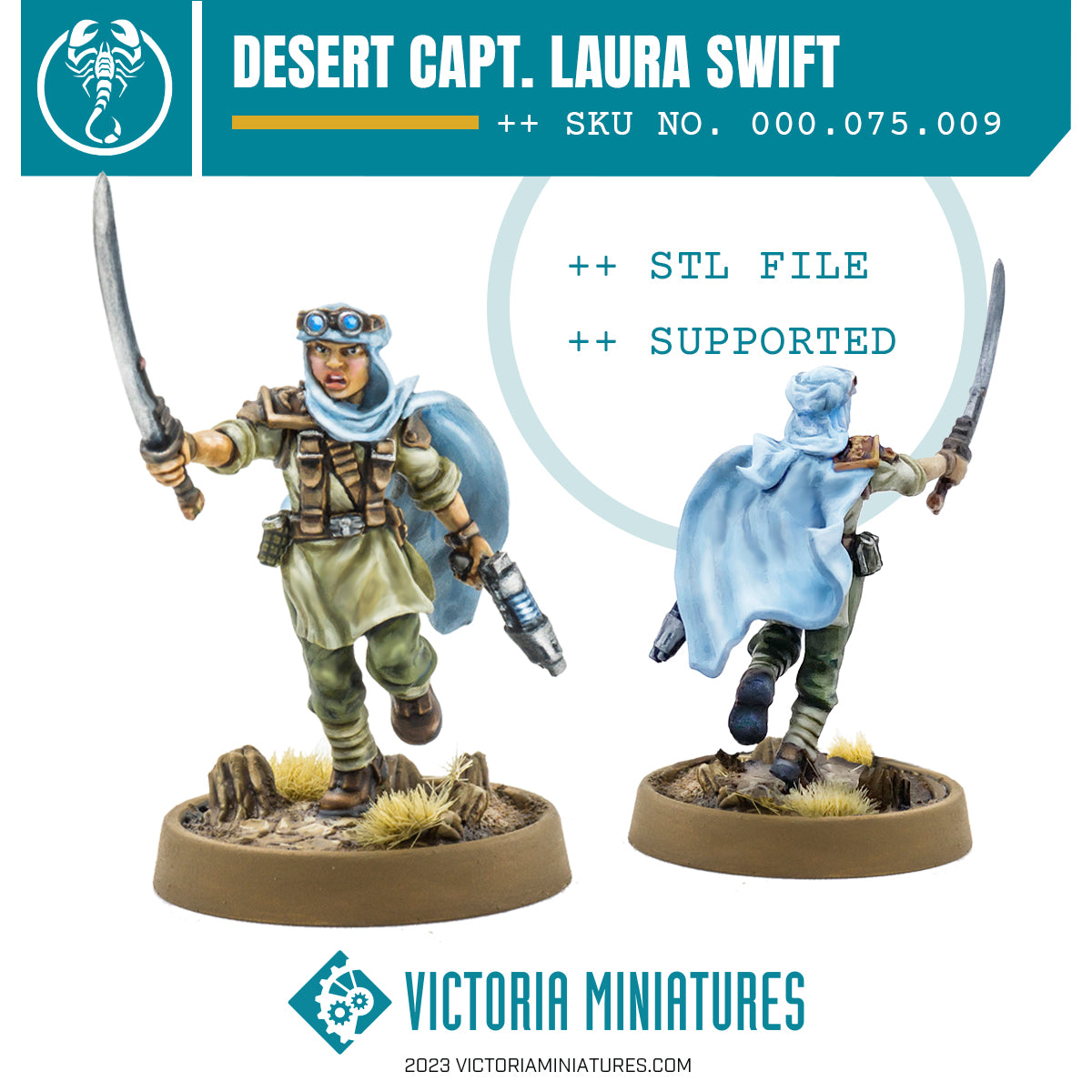 Desert Scorpions Capt. Laura Swift .STL Download
