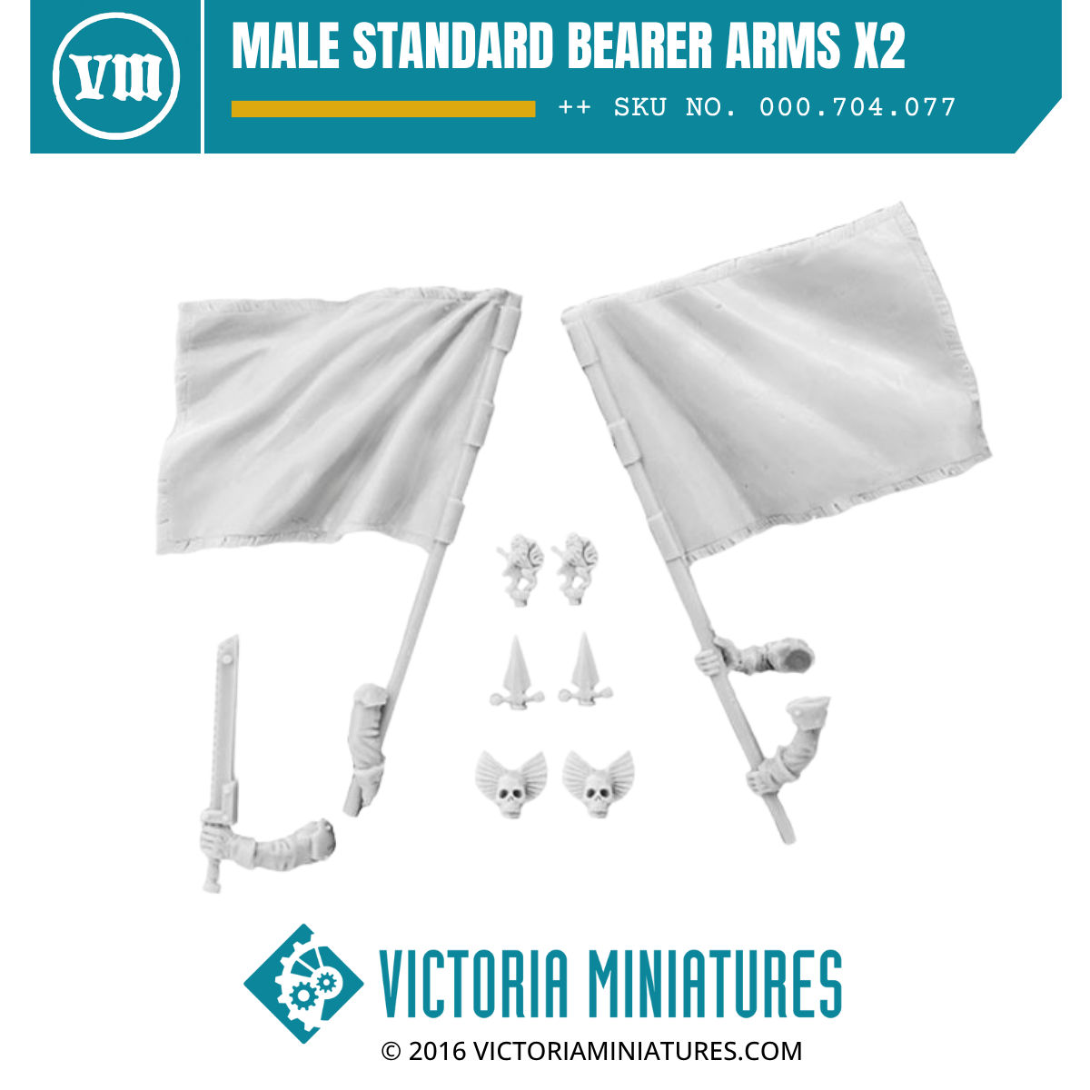 Male Standard Bearer Arms x2