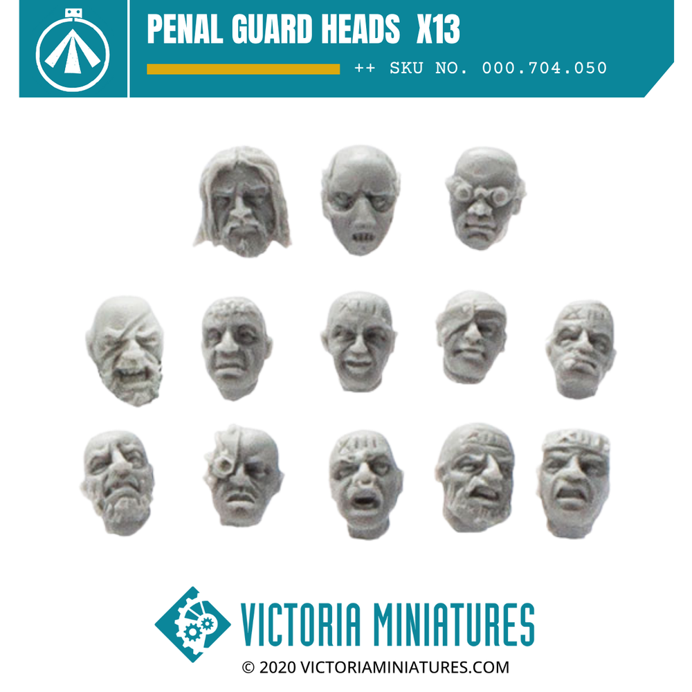 Penal Guard Heads  x13