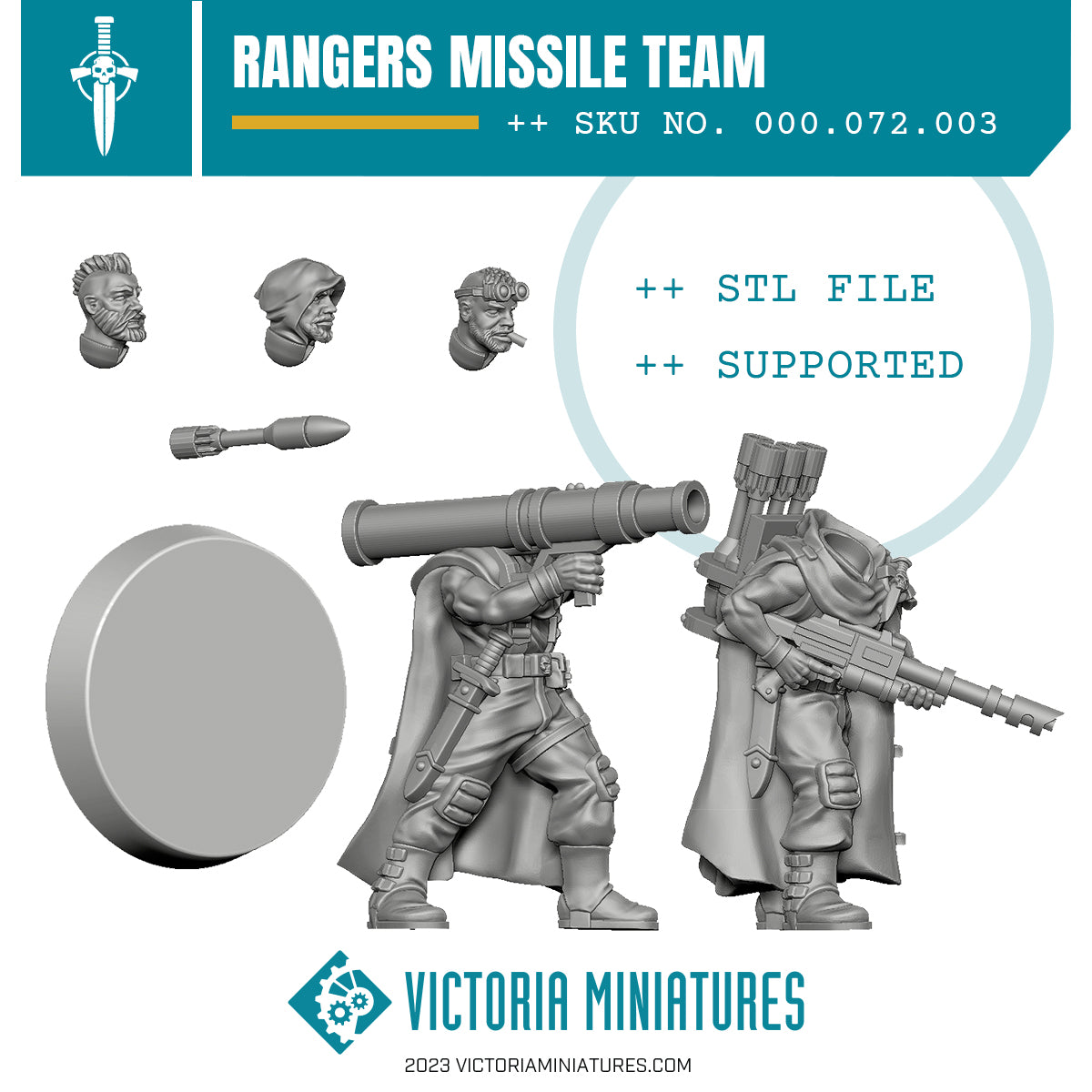 Border World Rangers Missile Team .STL Download