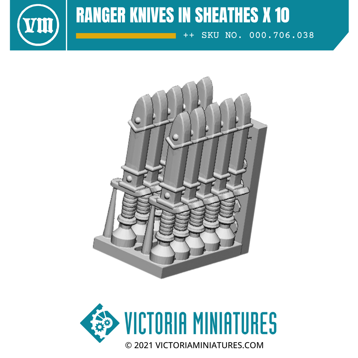 Ranger Knives in Sheathes x 10