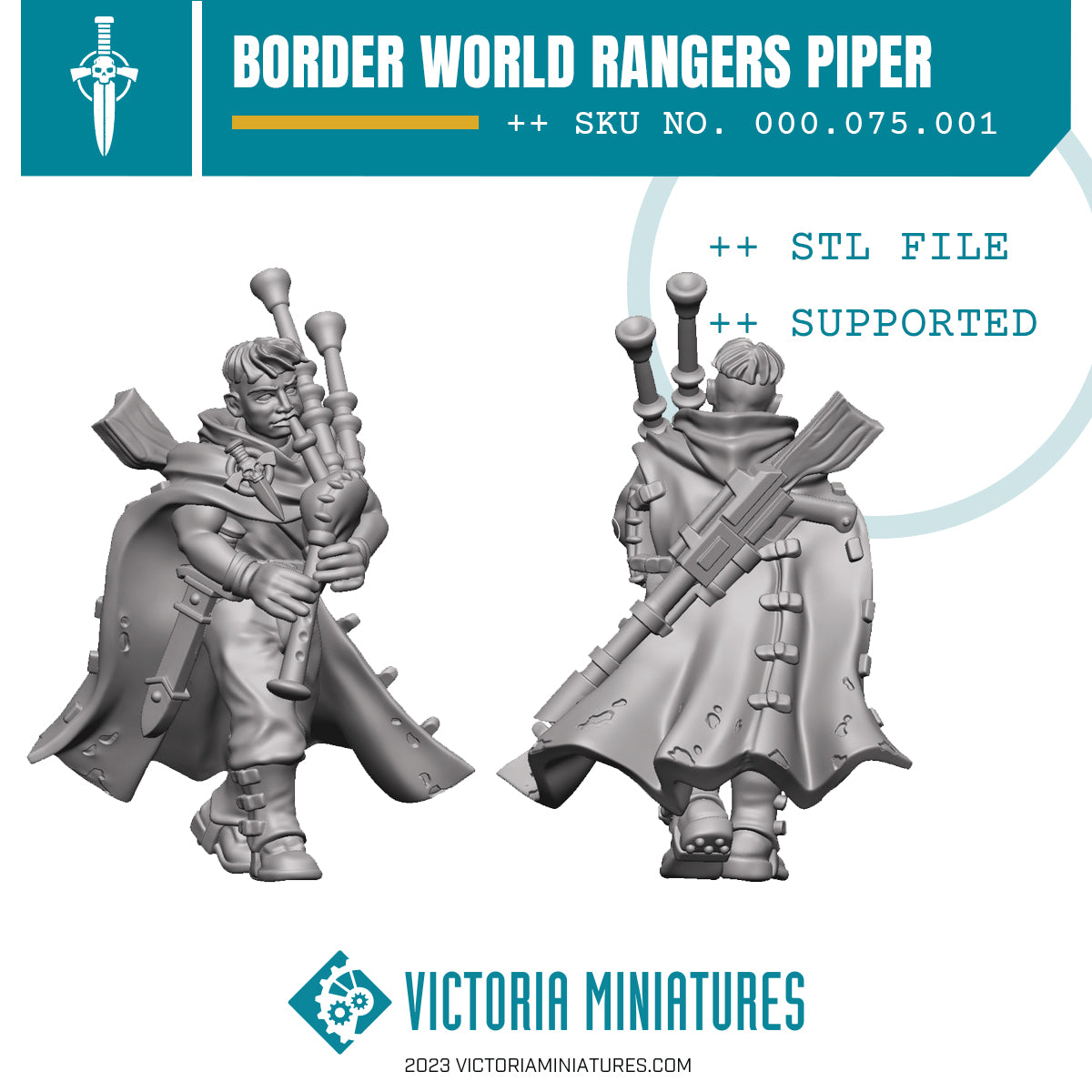 Border World Rangers Piper .STL Download