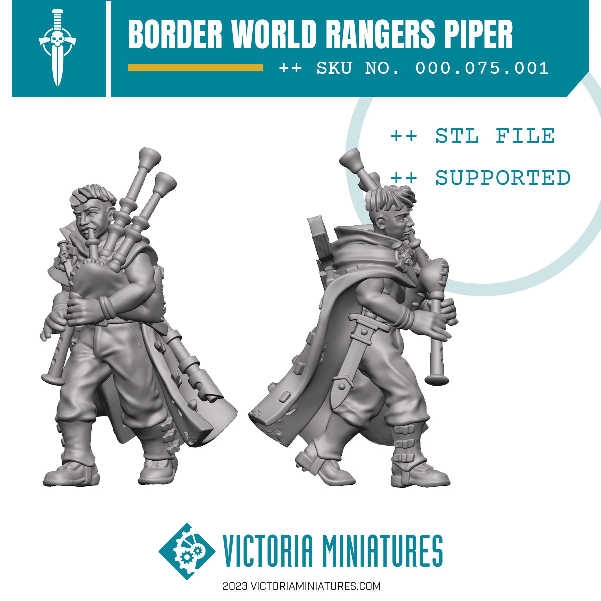 Border World Rangers Piper .STL Download
