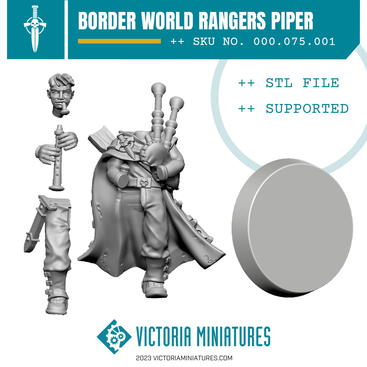 Border World Rangers Piper .STL Download