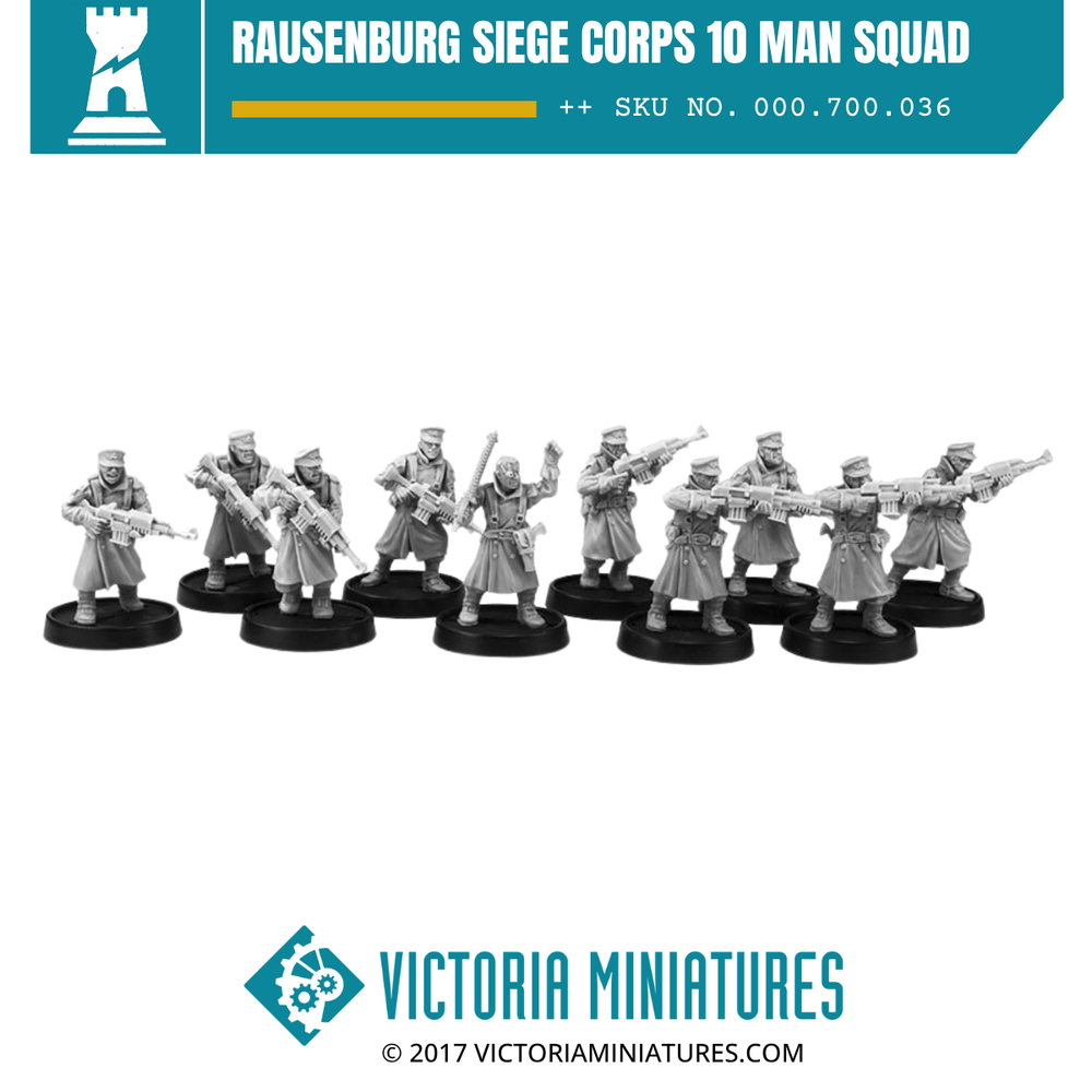 Rausenburg Siege Corps 10 Man Squad.