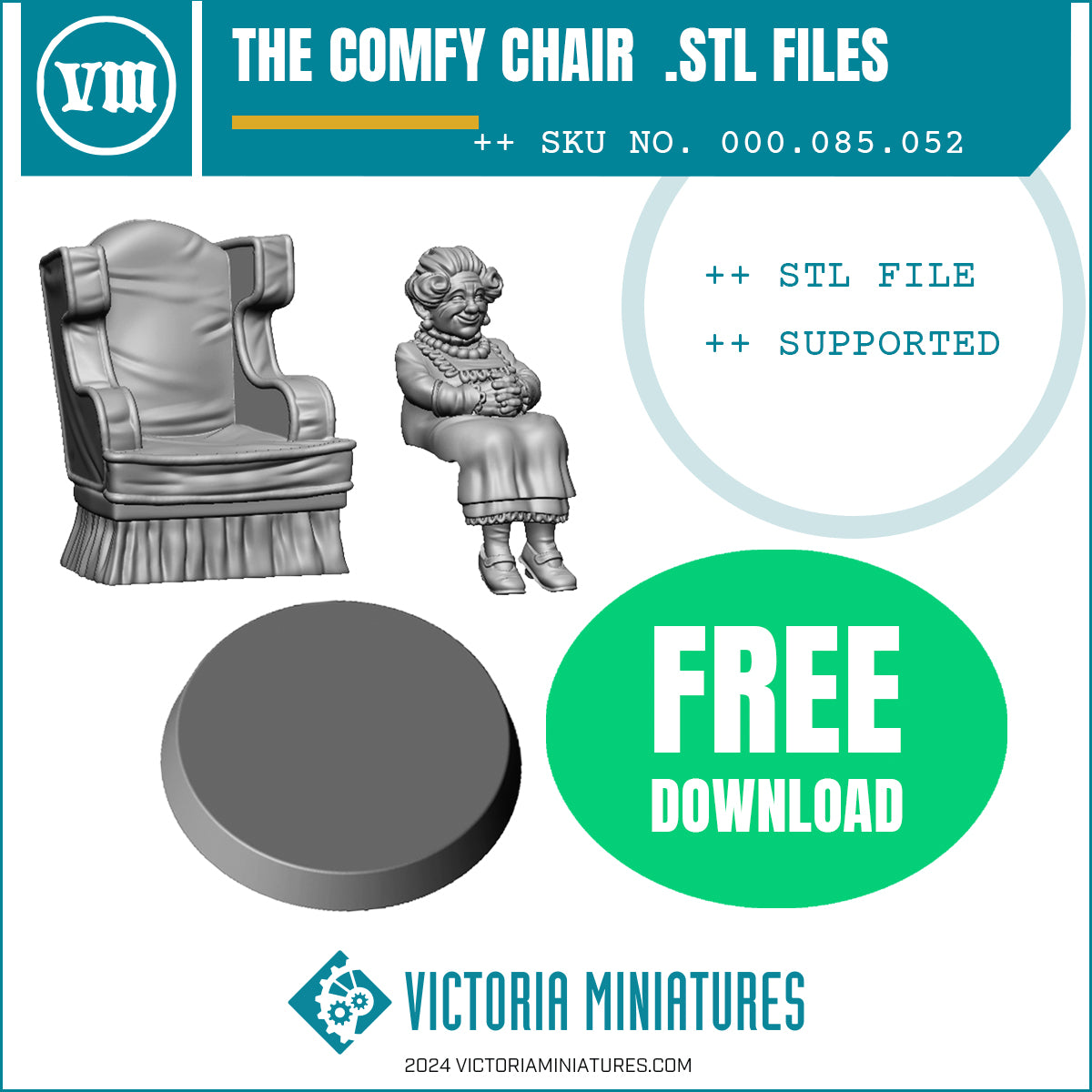 The Comfy Chair STL Components