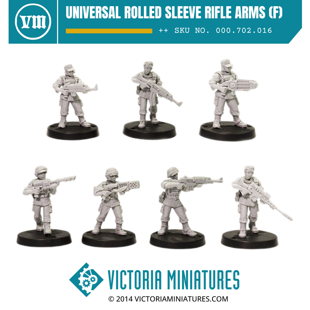 Universal Rolled Sleeve Rifle Arms (female)