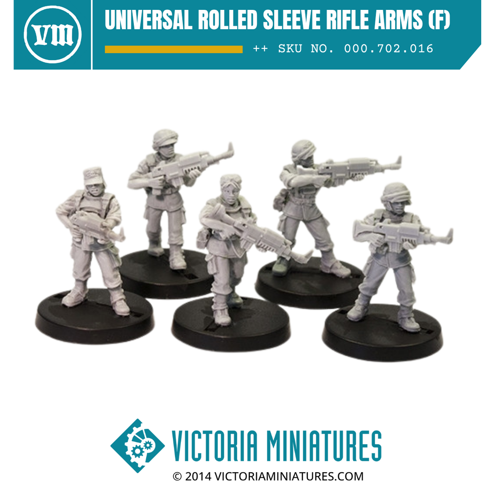 Universal Rolled Sleeve Rifle Arms (female)