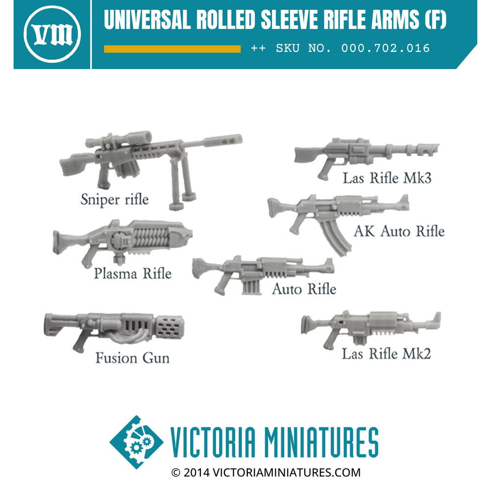 Universal Rolled Sleeve Rifle Arms (female)