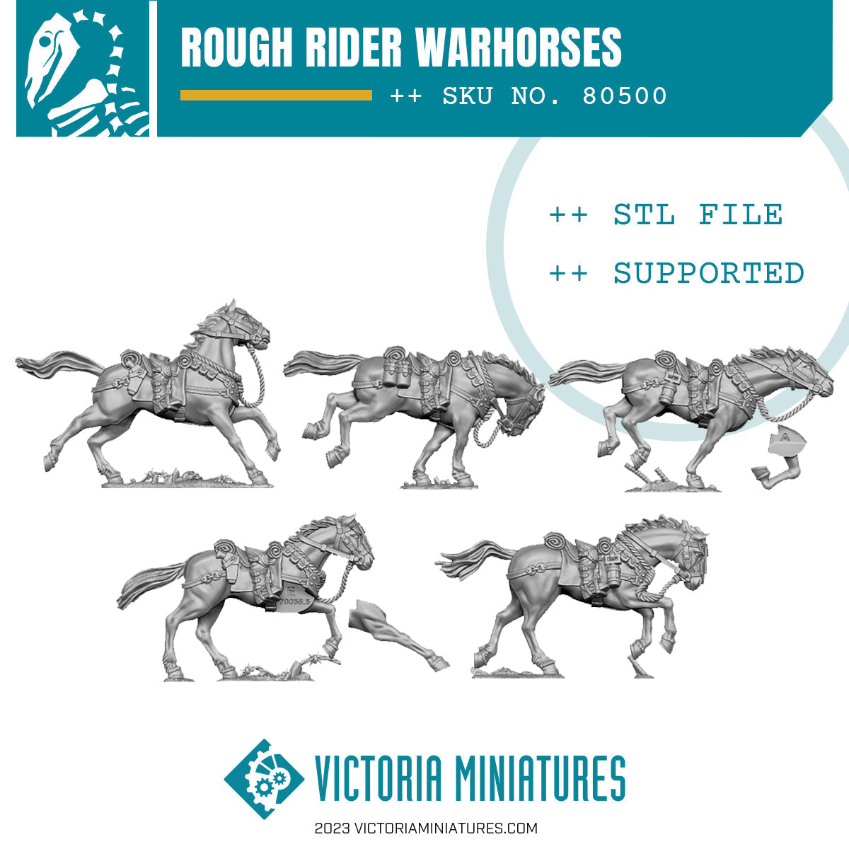 Winged Hussars Rough Rider Squad .STL Download