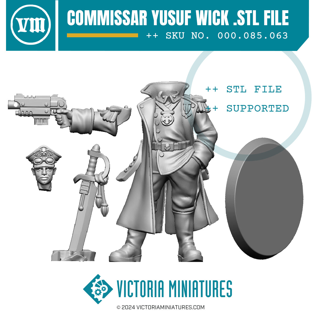 Commissar Yusuf Wick .STL Download