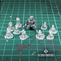 Character Beret Heads Female x5 .STL Download