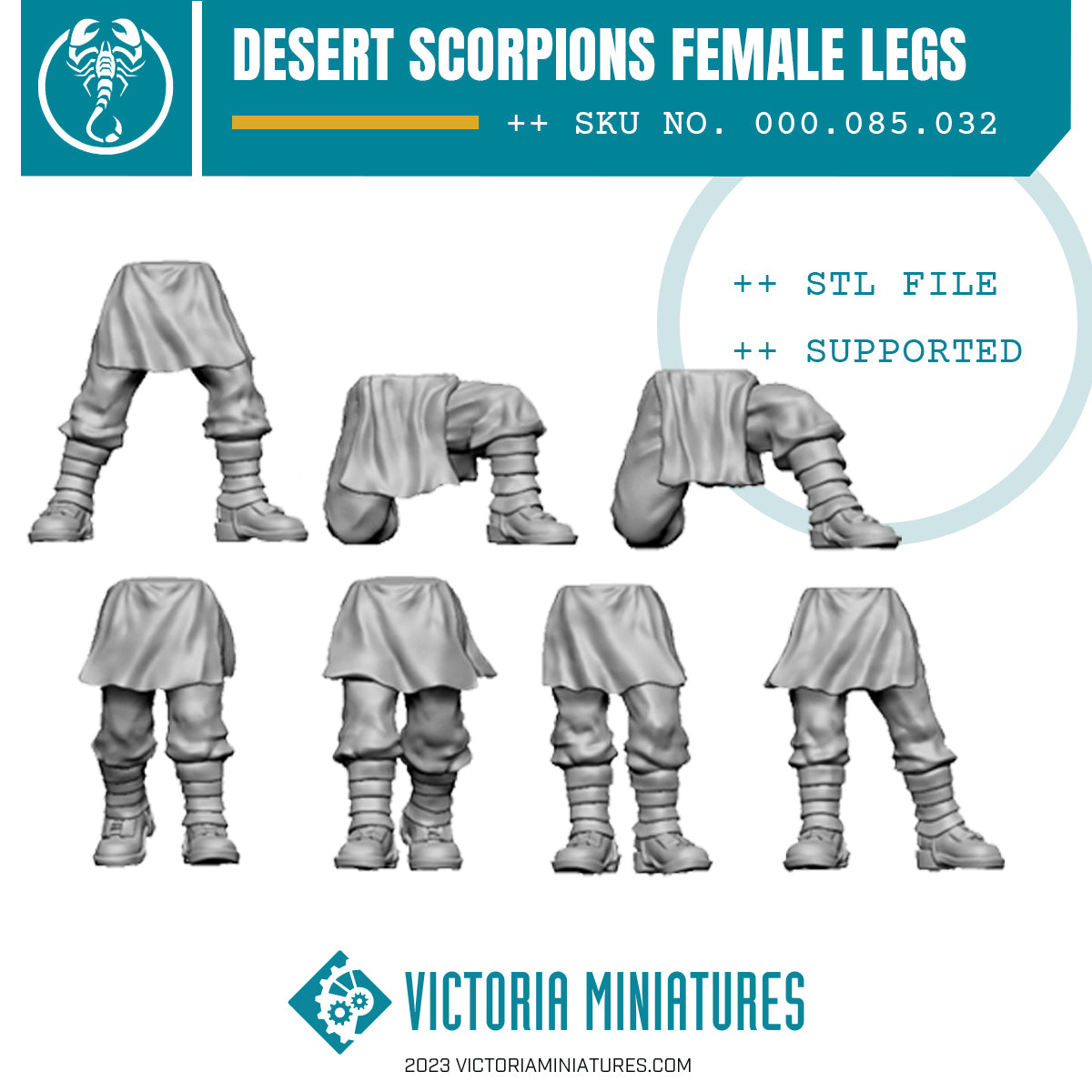 Desert Legs Female .STL Download