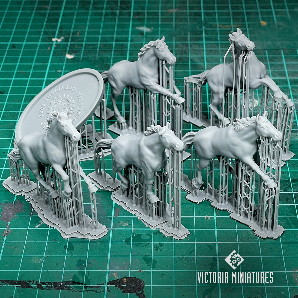 Bare Horses x5 .STL Download